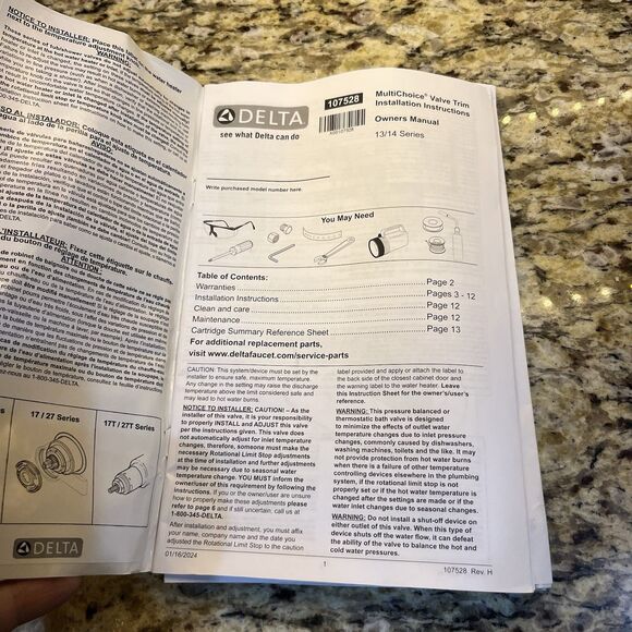 Delta T14494 - Tub and Shower Faucet Chrome ! New Opened Box - Picture 10 of 11